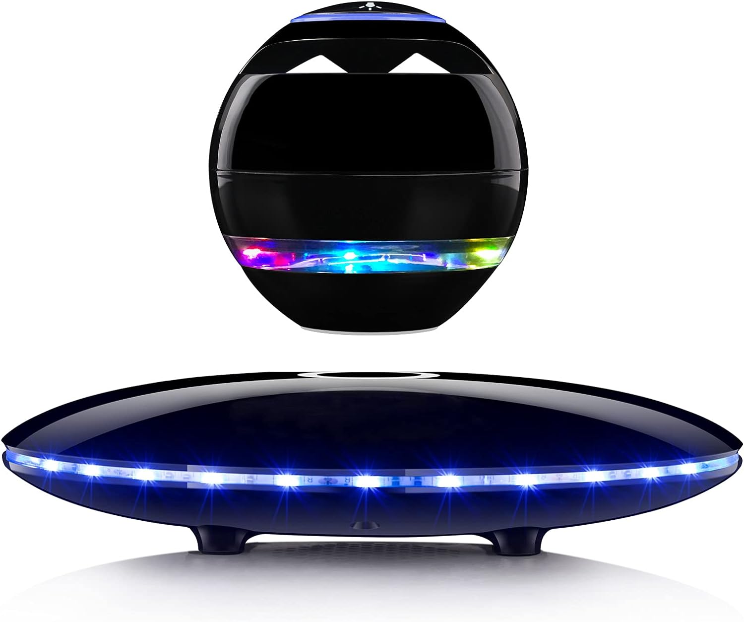 RUIXINDA Magnetic Levitating  Speaker, Wireless Floating Bluetooth Speakers With Colorful Flashing light 360 Degree