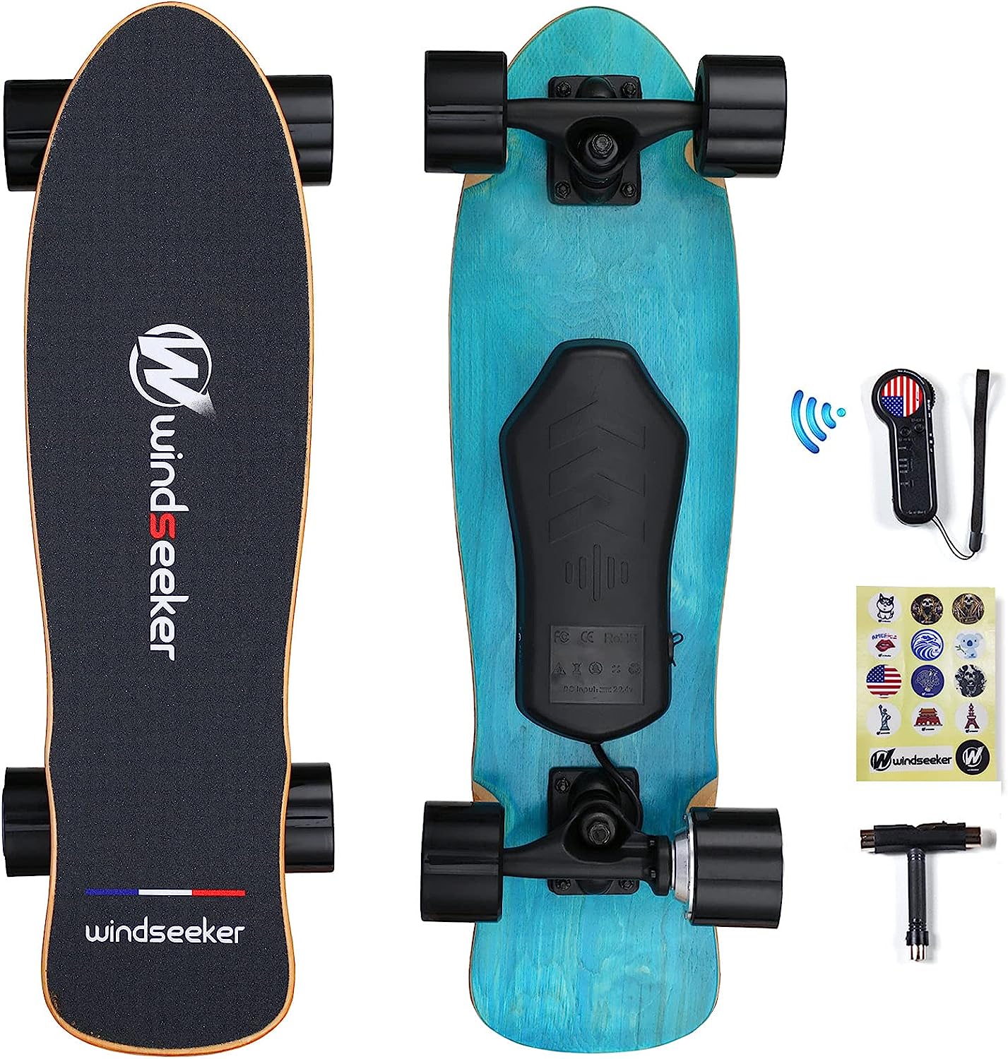 WindSeeker Electric Skateboard with Remote Control for Beginners