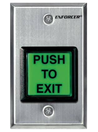 Enforcer Request to Exit Plate