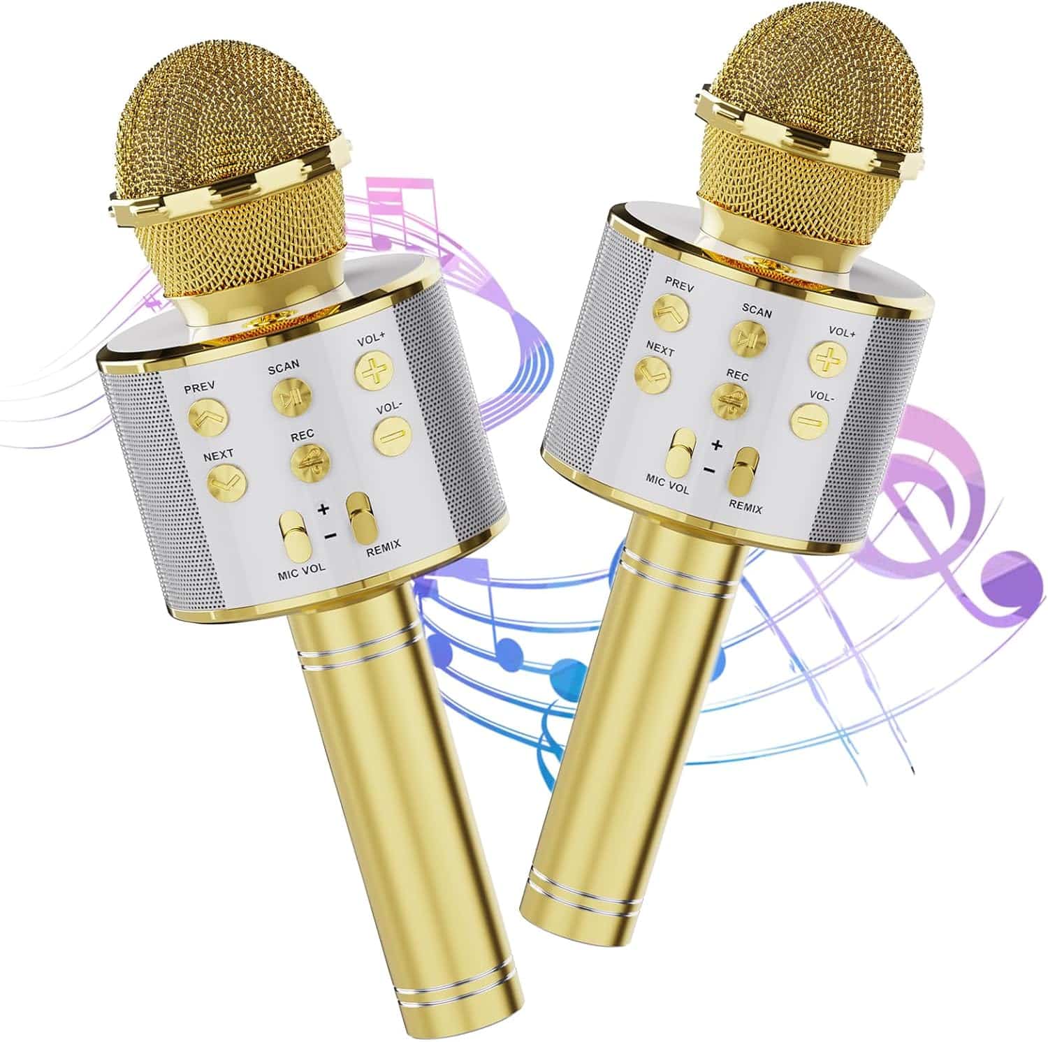 Wireless Bluetooth Karaoke Mic (2 pack)