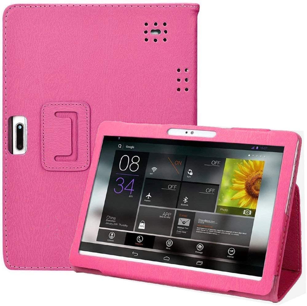DETUOSI 10.1 inch Android Tablet Case, PU Leather Folio Cover Case