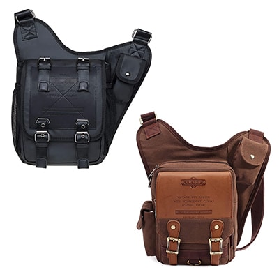 Kaukko Vintage Canvas  Leather Bag