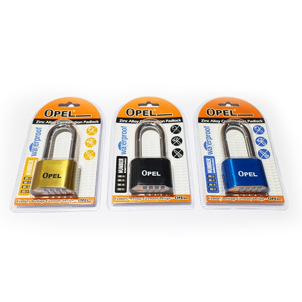 Opel Zinc Alloy Combination Padlock